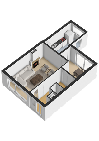 Floorplan - Noordwijkerweg 17D, 2223 AD Katwijk